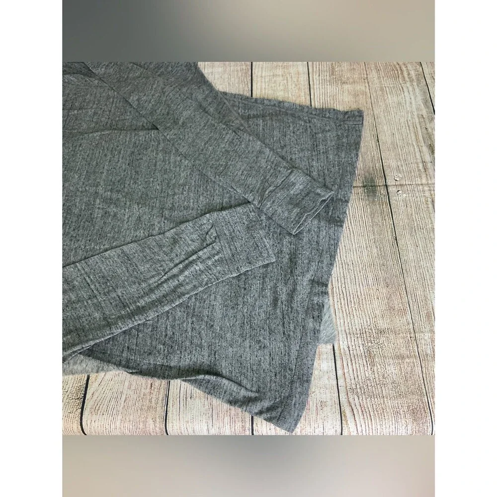 J. Crew Men's Long Sleeve Henley Heather Gray Size XLT